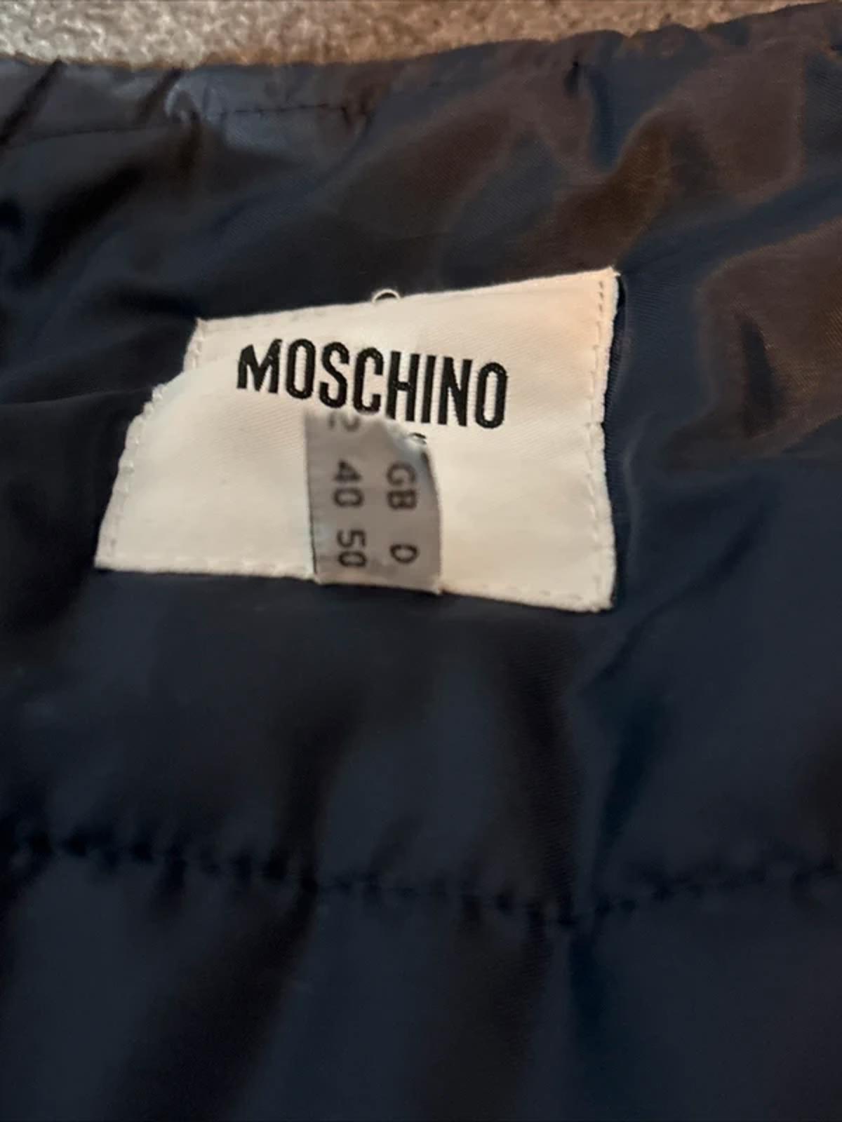 Moschino Jeans Navy Puffer Utility Techwear Jacket Fleece Colour Edge Size M 40
