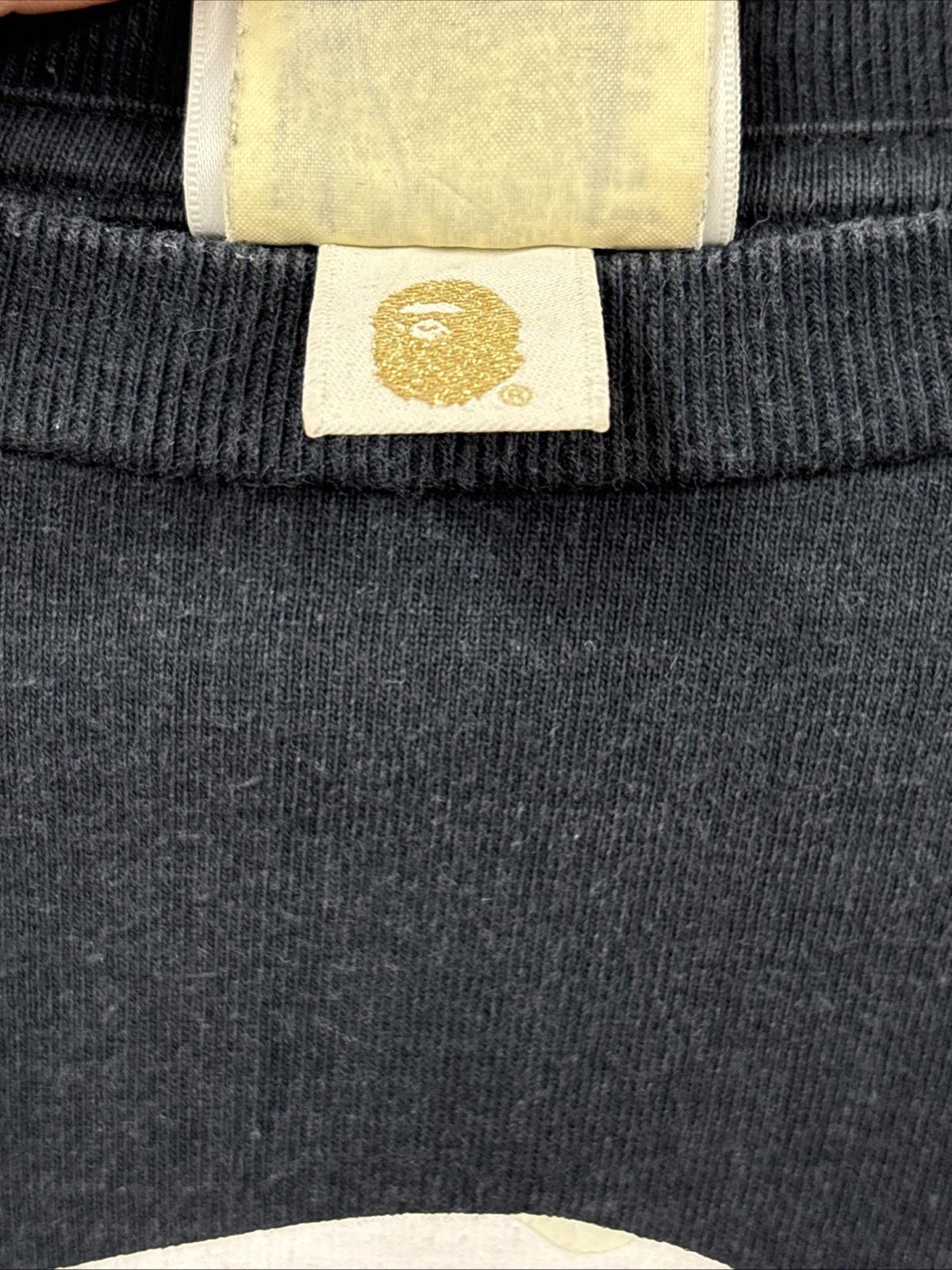 A Bathing Ape BAPE City Camo Ape Face On Bapesta Tee Black Size M T Shirt VGC