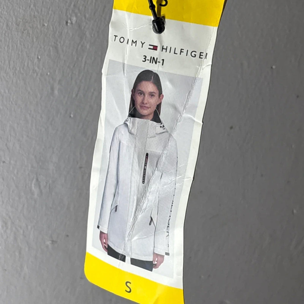 Tommy Hilfiger Women's 3-in-1 All Weather Systems Hood Jacket white size s small