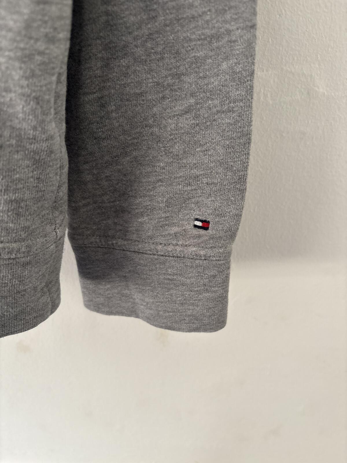 Tommy Hilfiger Grey Hoodie with Sherpa Lining and fluffy Teddy 'H' Patch size M