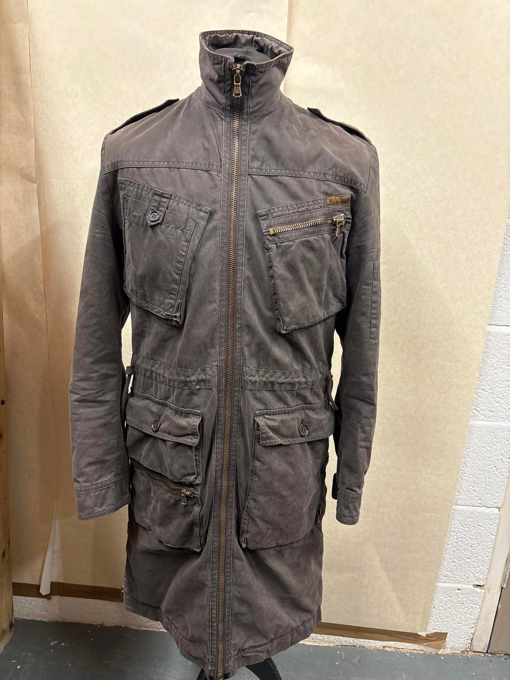 Dolce & gabbana D&G vintage Long Utility military Style Coat jacket size44 small