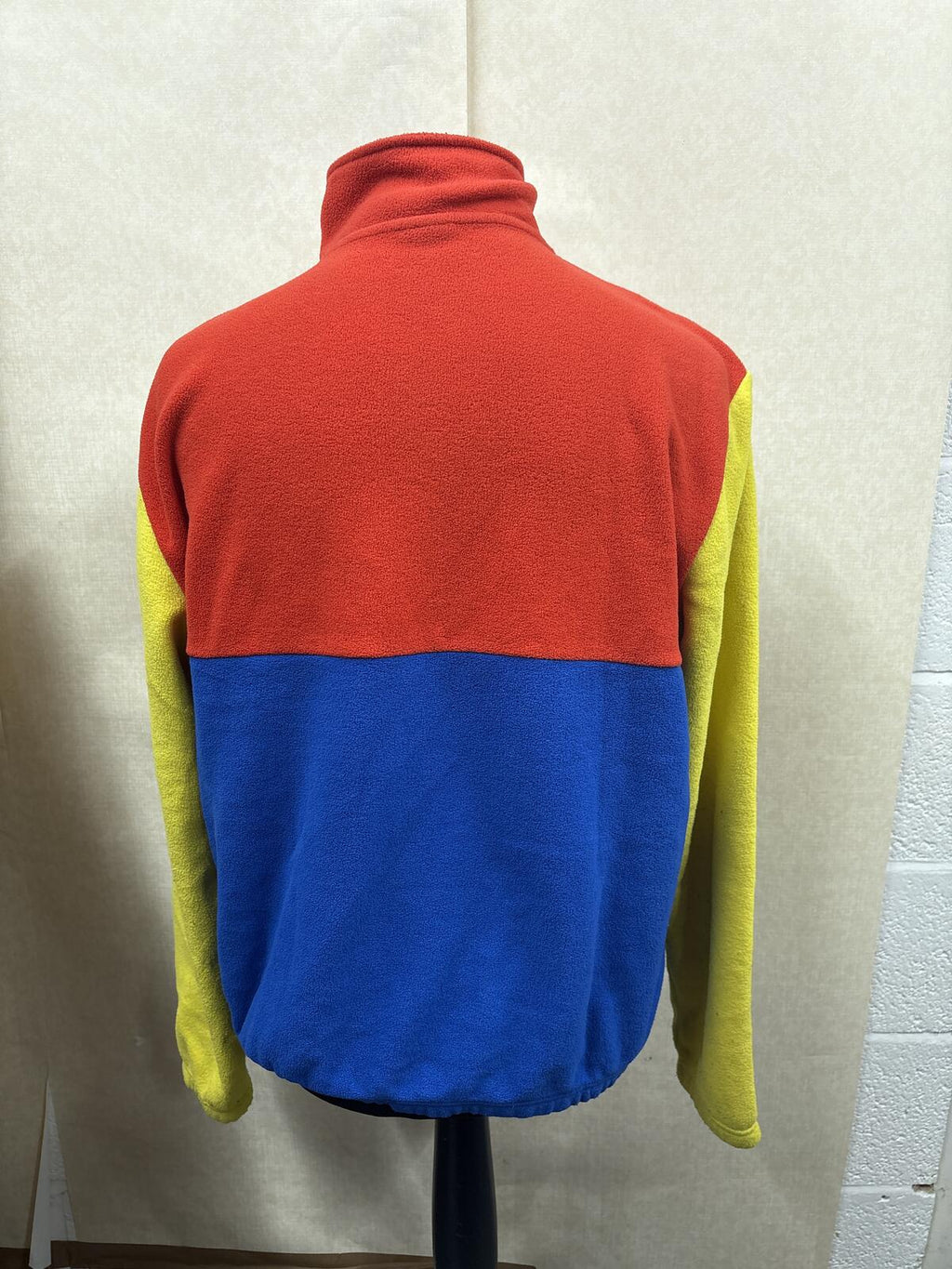 Polaroid Colourblock Fleece Pullover with Half Zip size L UK kangaroo pocket