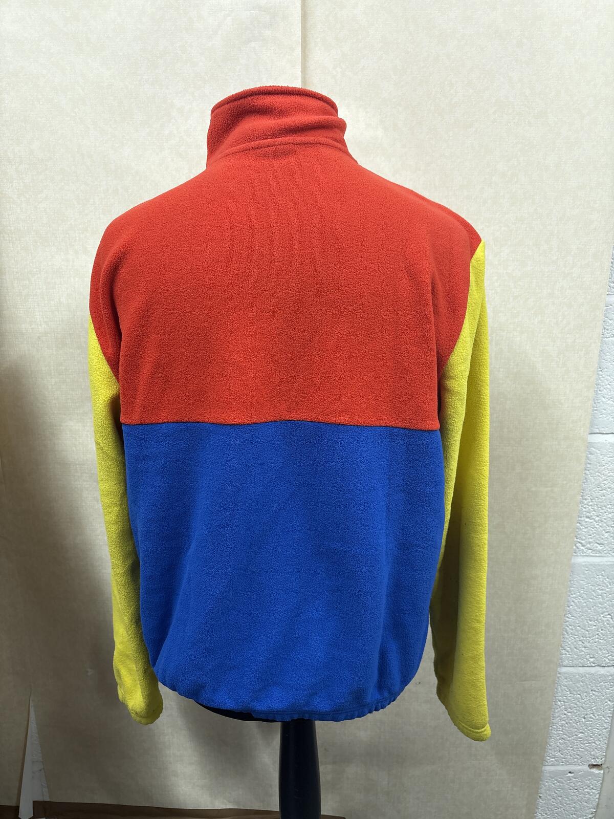 Polaroid Colourblock Fleece Pullover with Half Zip size L UK kangaroo pocket