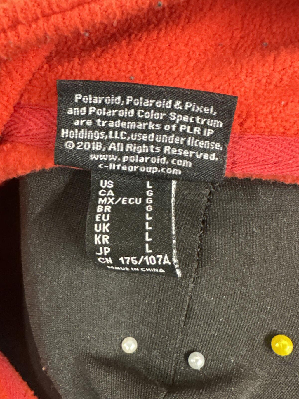 Polaroid Colourblock Fleece Pullover with Half Zip size L UK kangaroo pocket