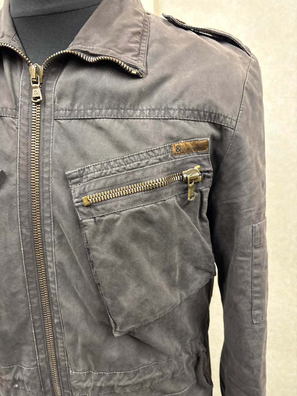 Dolce & gabbana D&G vintage Long Utility military Style Coat jacket size44 small