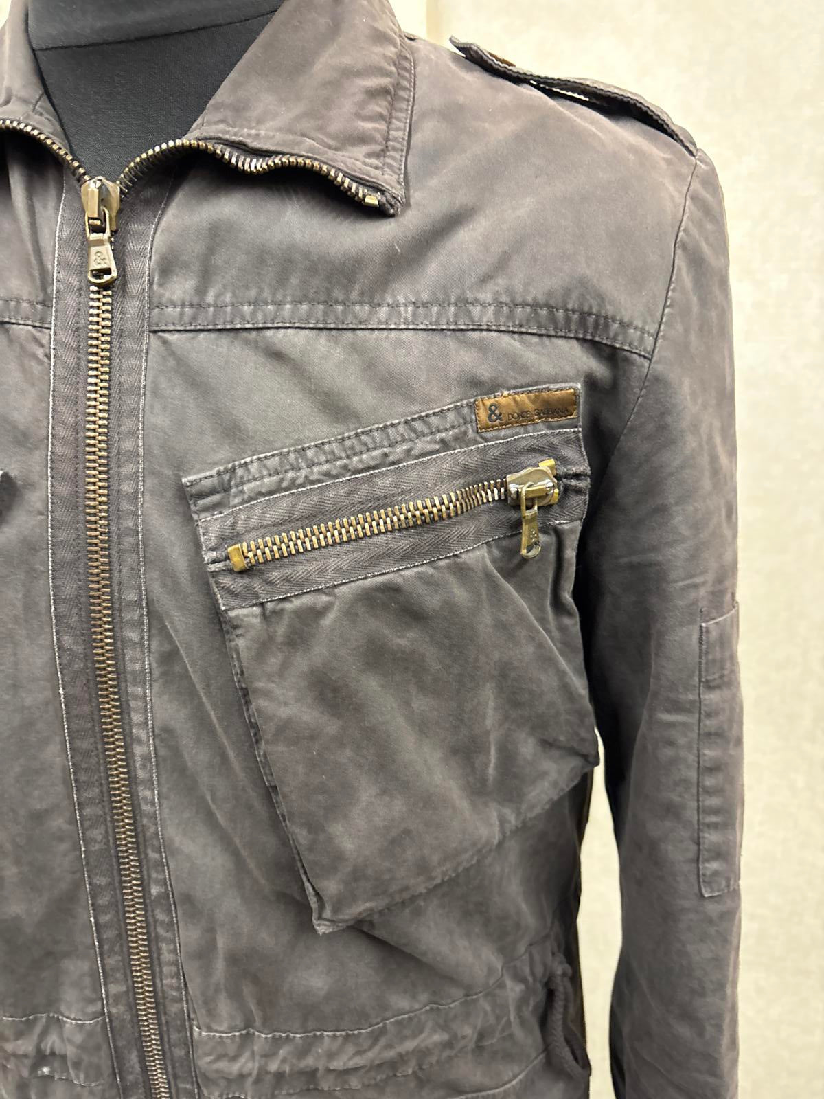 Dolce & gabbana D&G vintage Long Utility military Style Coat jacket size44 small
