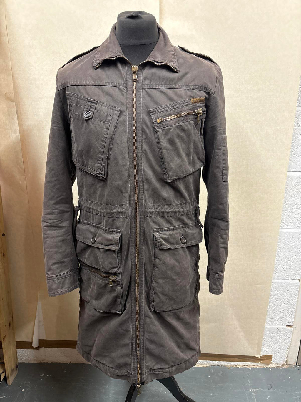 Dolce & gabbana D&G vintage Long Utility military Style Coat jacket size44 small