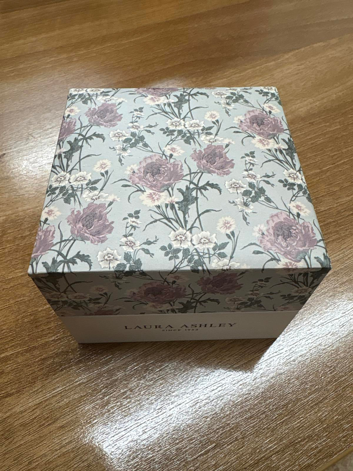 Laura Ashley mini bracelet two tone Gold Watch with Burgundy Face new boxed