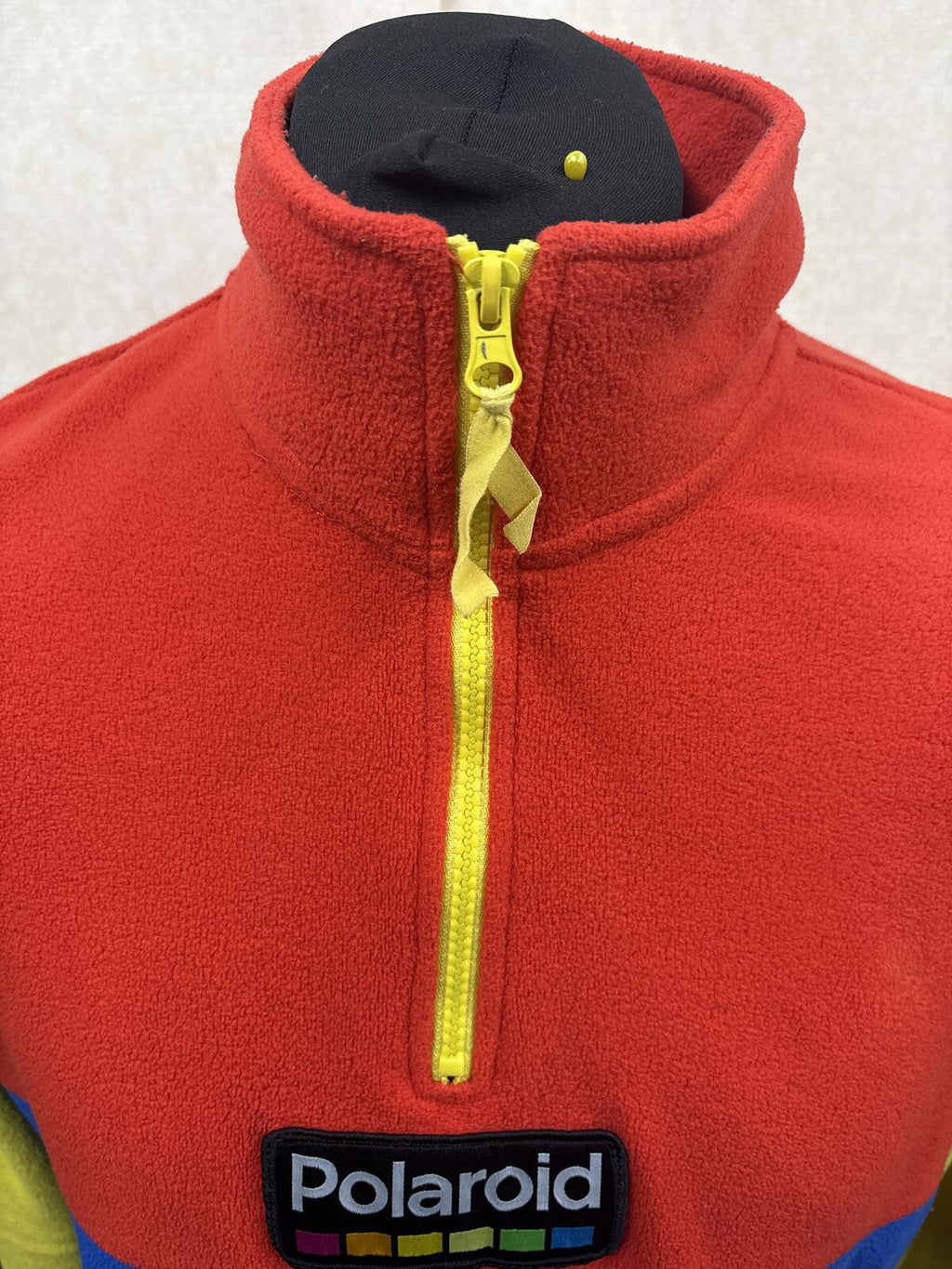 Polaroid Colourblock Fleece Pullover with Half Zip size L UK kangaroo pocket
