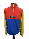 Polaroid Colourblock Fleece Pullover with Half Zip size L UK kangaroo pocket