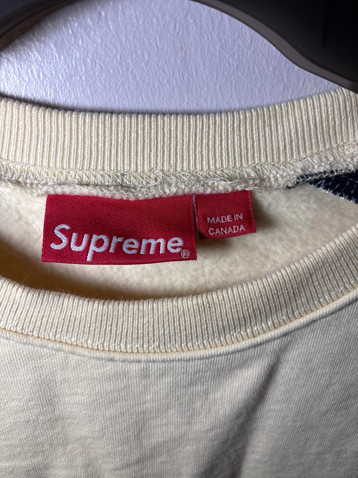 Supreme Formula Crewneck sweater jumper Natural colour block SS19 Size Medium M