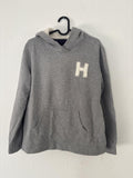 Tommy Hilfiger Grey Hoodie with Sherpa Lining and fluffy Teddy 'H' Patch size M