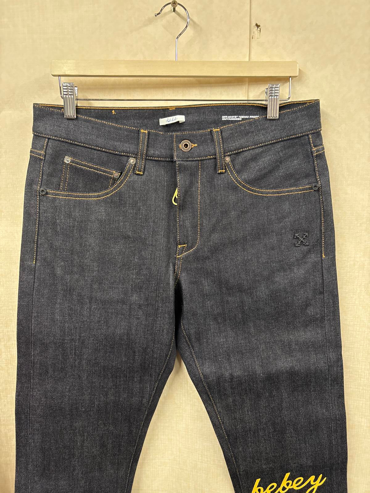 Off-White x Theophilus London bebey selvedge jeans new size 32 waist RRP £1000+
