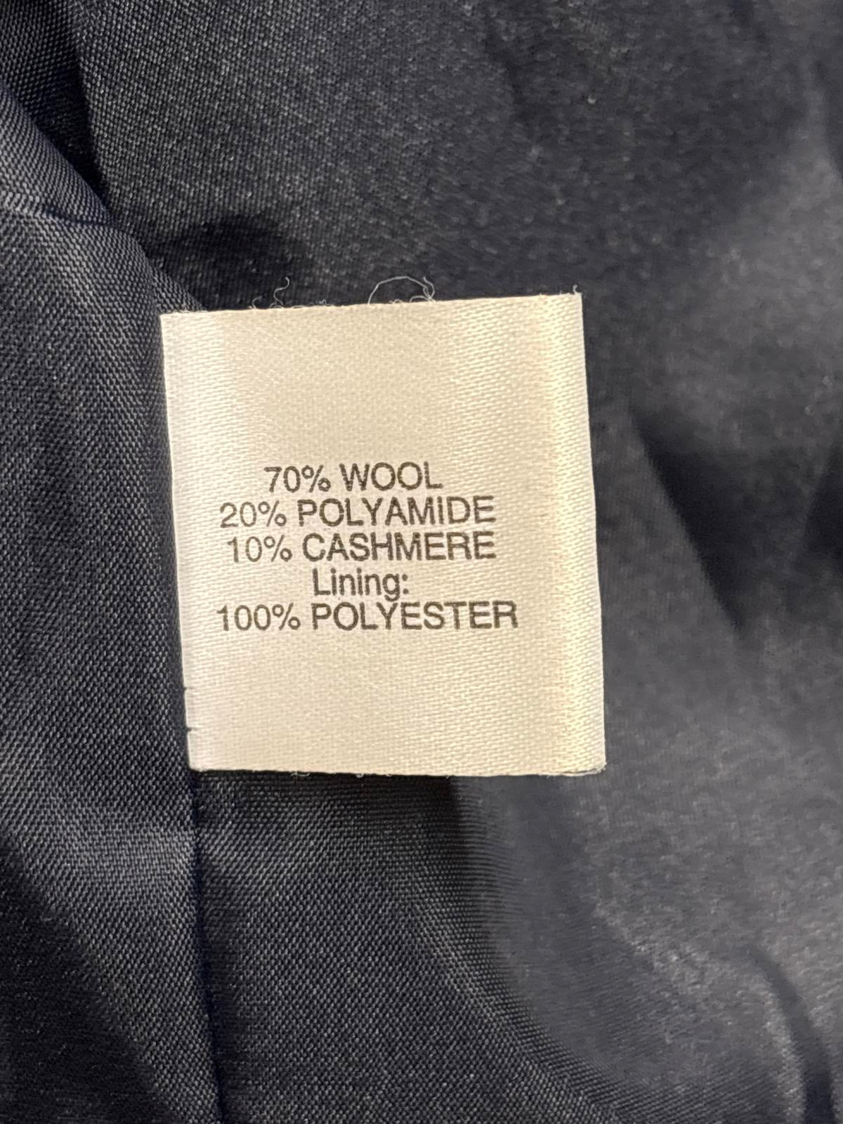 Miss smith Women's Double Breasted cashmere Wool Blend Coat Contrast Collar 18UK